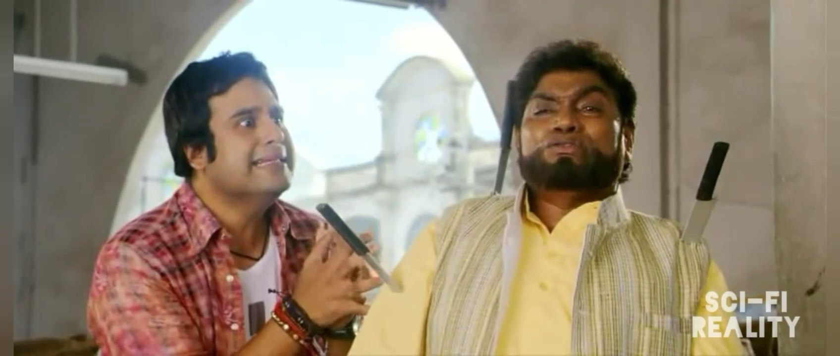 Johnny lever best comedy video Knife scene//Johny liver versus Kung fu hustle very funny videos