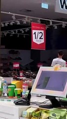 Shopping Center Floods After Severe Storm