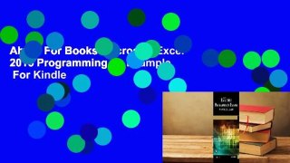 About For Books  Microsoft Excel 2016 Programming by Example  For Kindle