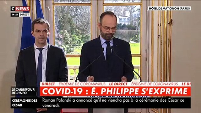 Virus – Edouard Philippe: Je veux rassurer les Français : le calme, la mesure et le bon sens sont de rigueur - VIDEO