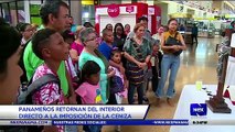 Panameños retornan del interior directo a la imposición de ceniza - Nex Noticias
