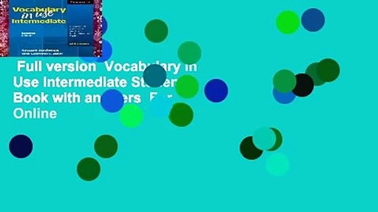 Full version  Vocabulary in Use Intermediate Student s Book with answers  For Online