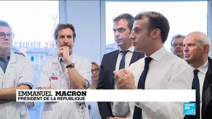 Coronavirus en France : E. Macron rassure les équipes de la Salpêtrière
