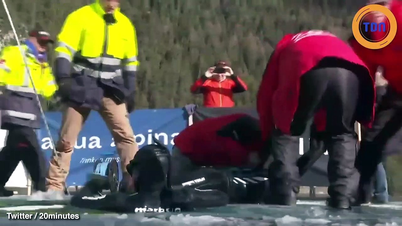 Un apnéiste manque de se noyer en tentant de battre le record du monde d’apnée sous glace