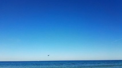 Un avión de la AGA cae frente a la Manga del Mar Menor.