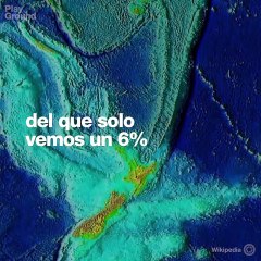 Un nuevo continente oculto bajo el océano.