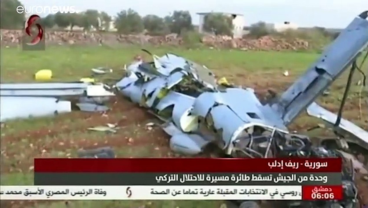 القوات الحكومية السورية تسقط طائرة تركية بدون طيار بريف إدلب