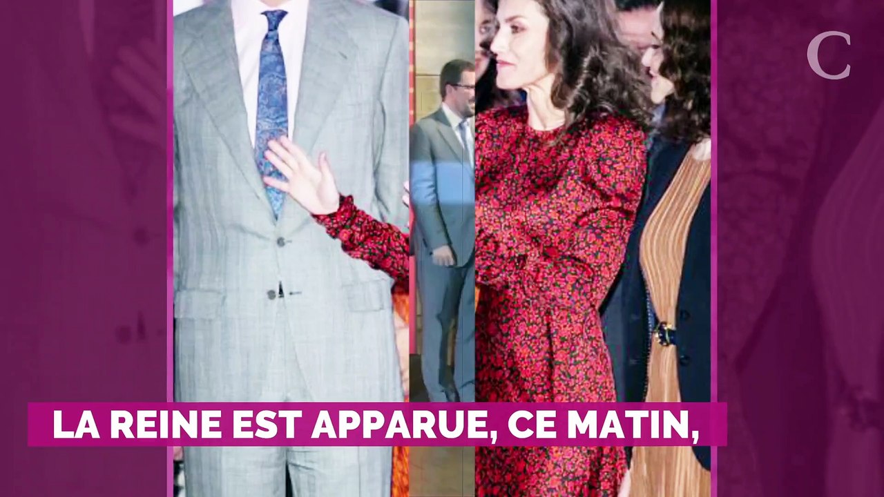 La reine Letizia ultra glamour en robe rouge, elle rayonne au côté du roi
