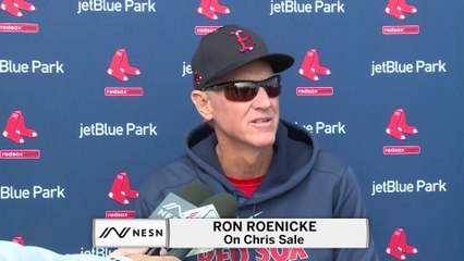 Ron Roenicke Says Red Sox , Chris Sale To Start The Season On The Injured List.