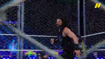 رومان رينز يقضي على كينج كوربين في نزال القفص الحديدي