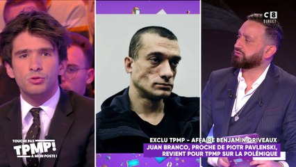 Juan Branco, complice de Piotr Pavlenski ? Il répond aux accusations