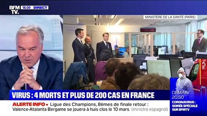 Story 4 : Emmanuel Macron au centre de crise du ministère de la Santé - 03/03