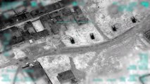 İdlib'deki hava operasyonları - Rejime ait hedeflerin vurulma anı (3)