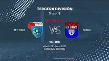 Previa partido entre Beti Onak y Subiza Jornada 26 Tercera División