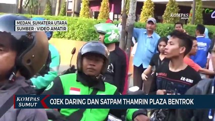Pengendara Ojek Daring dan Satpam Thamrin Plaza Bentrok