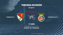 Previa partido entre Terrassa FC y Cerdanyola FC Jornada 26 Tercera División