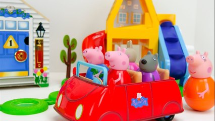 Peppa Pig and Paw Patrol Weebles Toys play on our Toy Playgrounds!