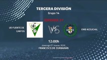 Previa partido entre UD Fuente De Cantos y EMD Aceuchal Jornada 27 Tercera División