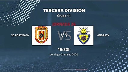 Previa partido entre SD Portmany y Andratx Jornada 26 Tercera División