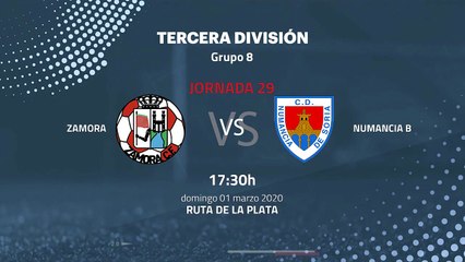 Previa partido entre Zamora y Numancia B Jornada 29 Tercera División