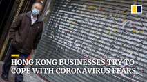How are businesses and institutions in Hong Kong coping with the coronavirus outbreak?