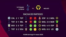 Previa partido entre Tottenham Hotspur y Wolves Jornada 28 Premier League