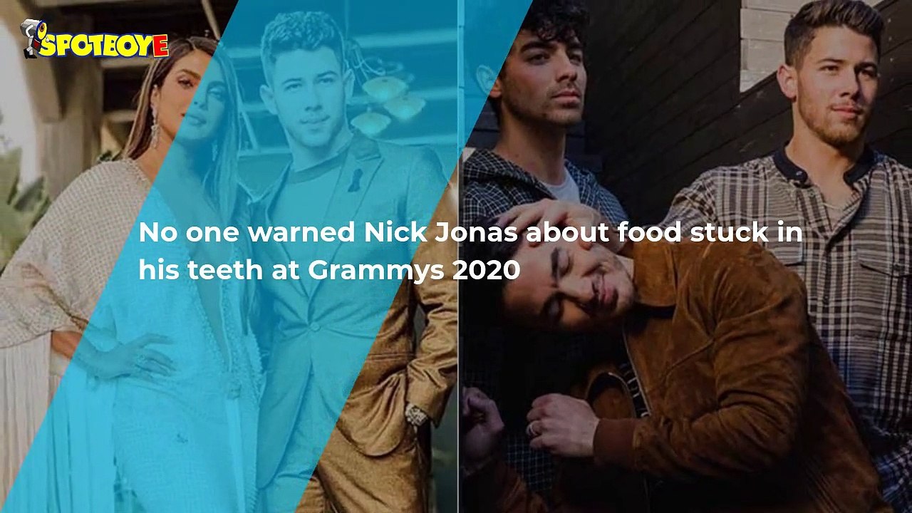 Neither Wifey Priyanka Chopra Nor Bros Kevin-Joe Warned Nick Jonas About Food Stuck In His Teeth At Grammys 2020