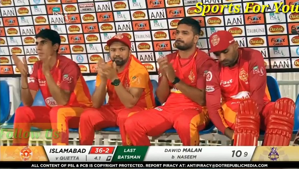 PSL 5 ,2020 Match 9 Islamabad Uniteds vs Quatta Galadiaters Full Match highlights..