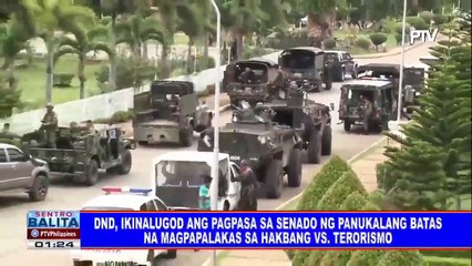DND, ikinalugod ang pagpasa ng Senado sa panukalang batas na magpalakas ng hakbang vs terorismo