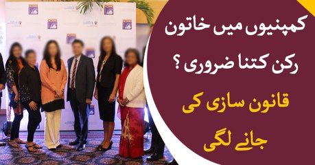 Laws to be made for women representatives in companies