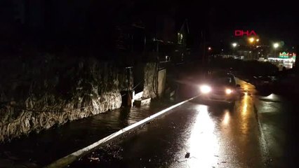 Sapanca'da fırtına çatı uçurdu, ağaçları devirdi