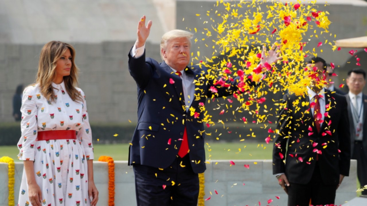 Donald Trump, Melania pay homage to Mahatma Gandhi at Rajghat