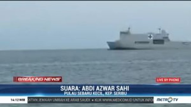KRI dr Soeharso Pengangkut WNI ABK World Dream Tiba di Kepulauan Seribu