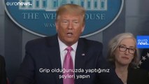 VİDEO | ABD Başkanı Trump'ın koronavirüs önlemi: 'Elinizi yıkayın ve her gördüğünüz eli sıkmayın'