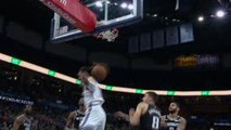 CP3 assists Adams for thunderous dunk