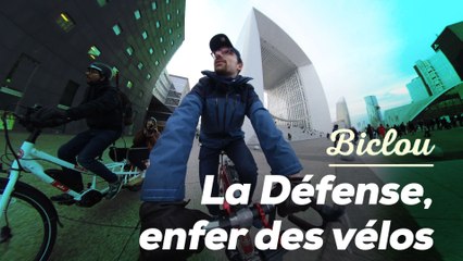 La Défense à vélo, c'est pas gagné...