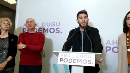 La candidatura de Gorrotxategi destaca su cercanía a Pablo Iglesias