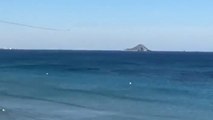 Un avión de la Academia General del Aire cae al mar frente a La Manga