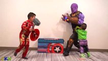 Learn Colors - Thanos Steals Our Toy Box Avengers Fun With CKN Toys