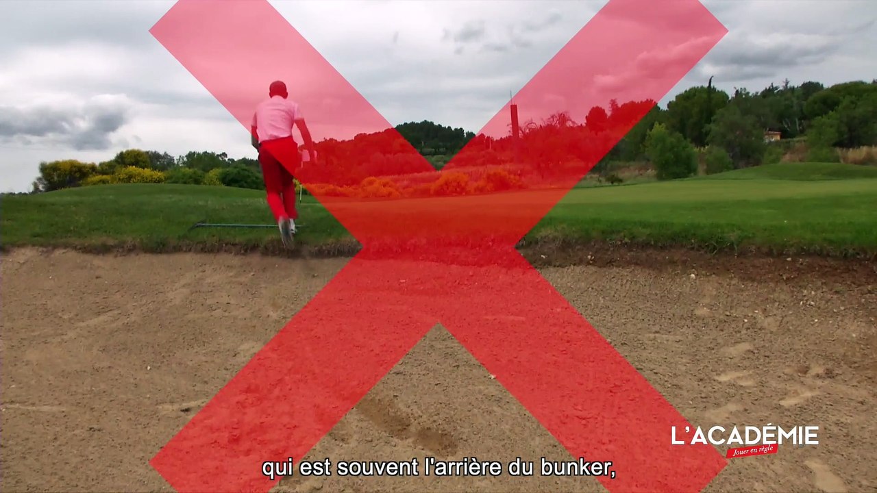 Règles de Golf : les bunkers