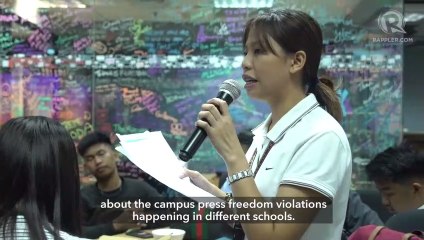 What problems do student journalists face when press freedom is under attack?