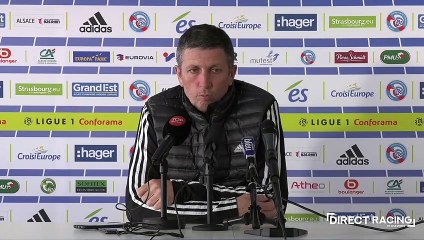 Thierry Laurey sur les confrontations entre Strasbourg et Montpellier : "Ce sont toujours des matches intenses et serrés."