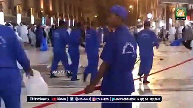 Cleaning routines at Makkah, Madinah Grand Mosques to confront Coronavirus