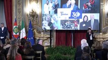 Mattarella - Cerimonia per il 30° anniversario della Fondazione Telethon (28.02.20)