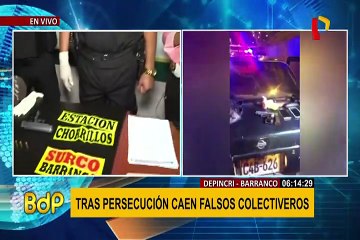 Barranco: capturan banda de falsos colectiveros que asaltó a tres jóvenes