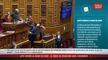 Haine en ligne : le Sénat en désaccord avec l'Assemblée nationale - Les matins du Sénat (28/02/2020)