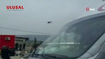 Sınırda helikopter ve ambulans hareketliliği