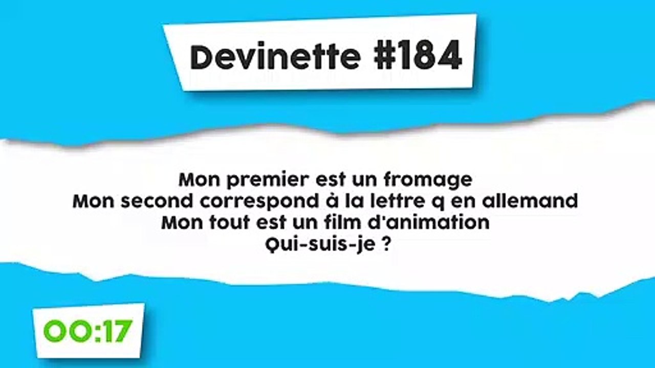 Devinette #184 : Charade