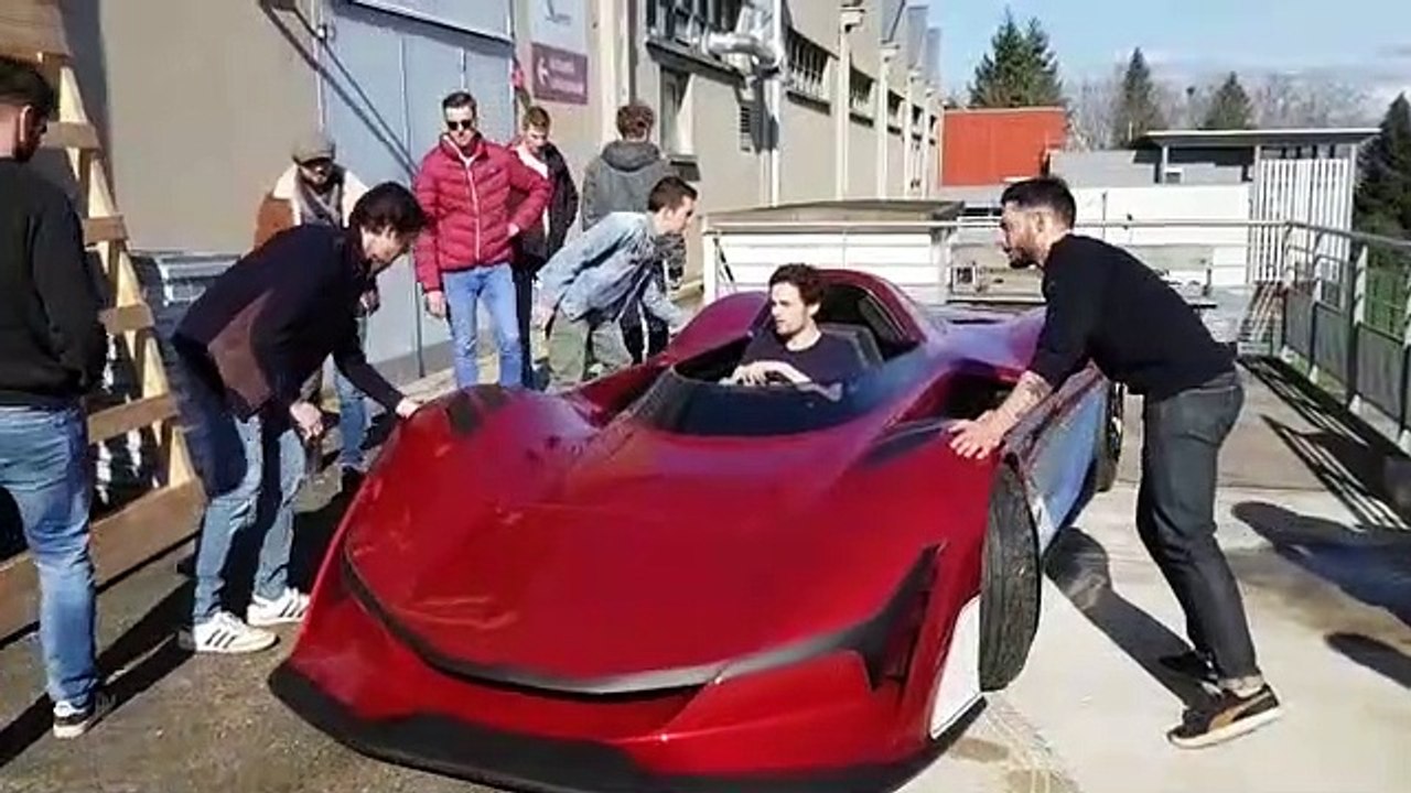 Le nouveau prototype baptisé Seatta signé par la formation Sbarro de l'Utbm privé de salon de Genève.  La faute au coronavirus