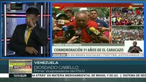 Destacan logros de alianza cívico-militar en aniversario del Caracazo